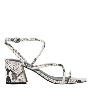 Marc Fisher Nakitia Snakeskin Print Strappy Heels